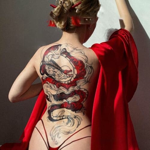 Fake Dragon Sleeve Tattoo Stickers