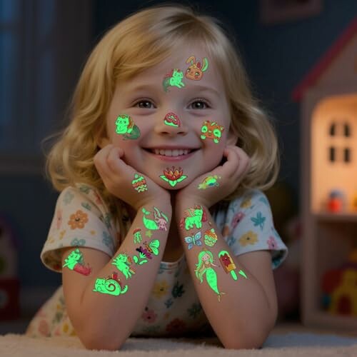 Luminous Temporary Tattoos for Kids